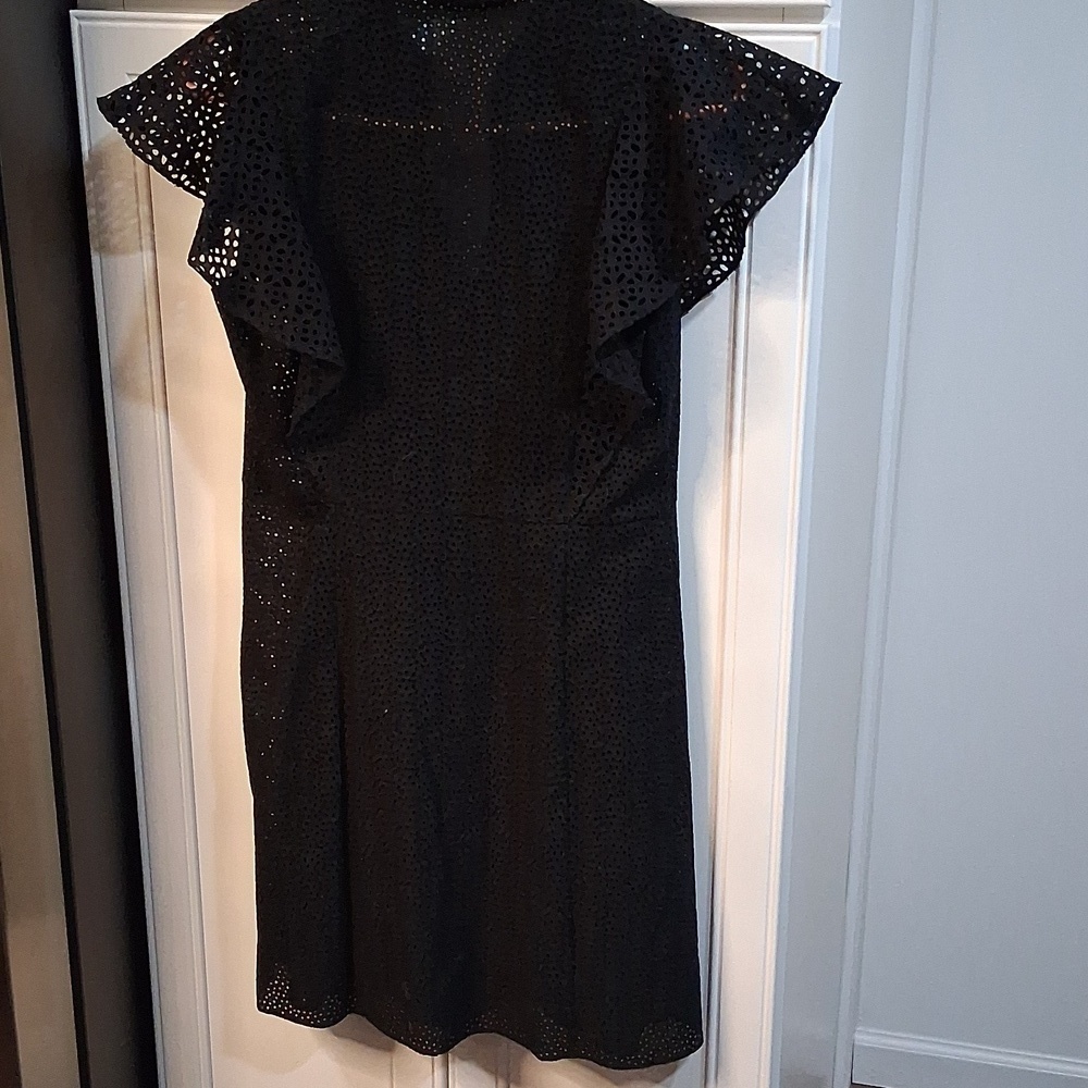 Theory Nova Ruffle Eyelet Dress Size 2 - Picture 8 of 8